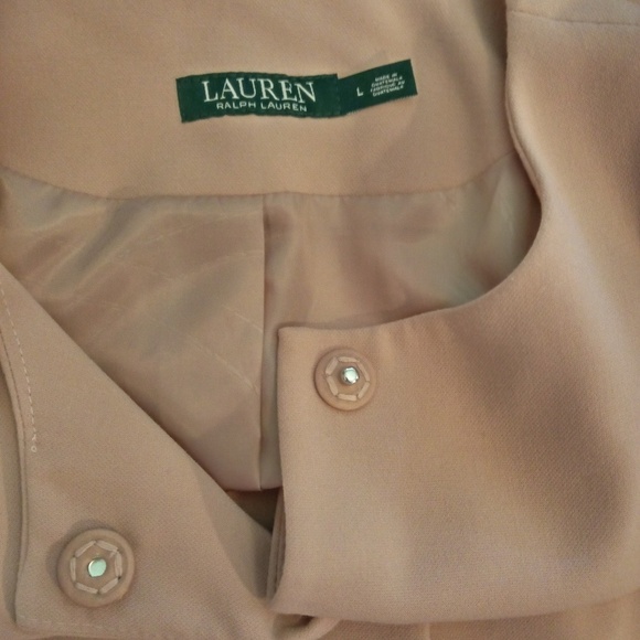 LAUREN RALPH LAUREN Light Pink Overcoat Sz L - Picture 7 of 8